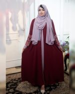 Zahra Veil - Maroon - Image 3
